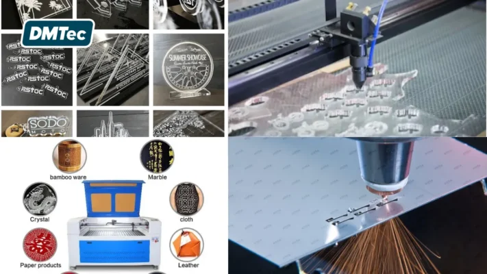 Các vật liệu phi kim máy cắt laser mini Fiber CO2 có thể cắt