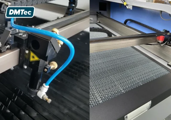 Hình ảnh phân loại 2 loại bàn phổ biến của máy cắt laser co2 DMTec