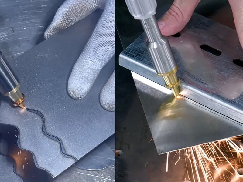 Máy cắt laser cầm tay – Cơ động tại xưởng và công trình