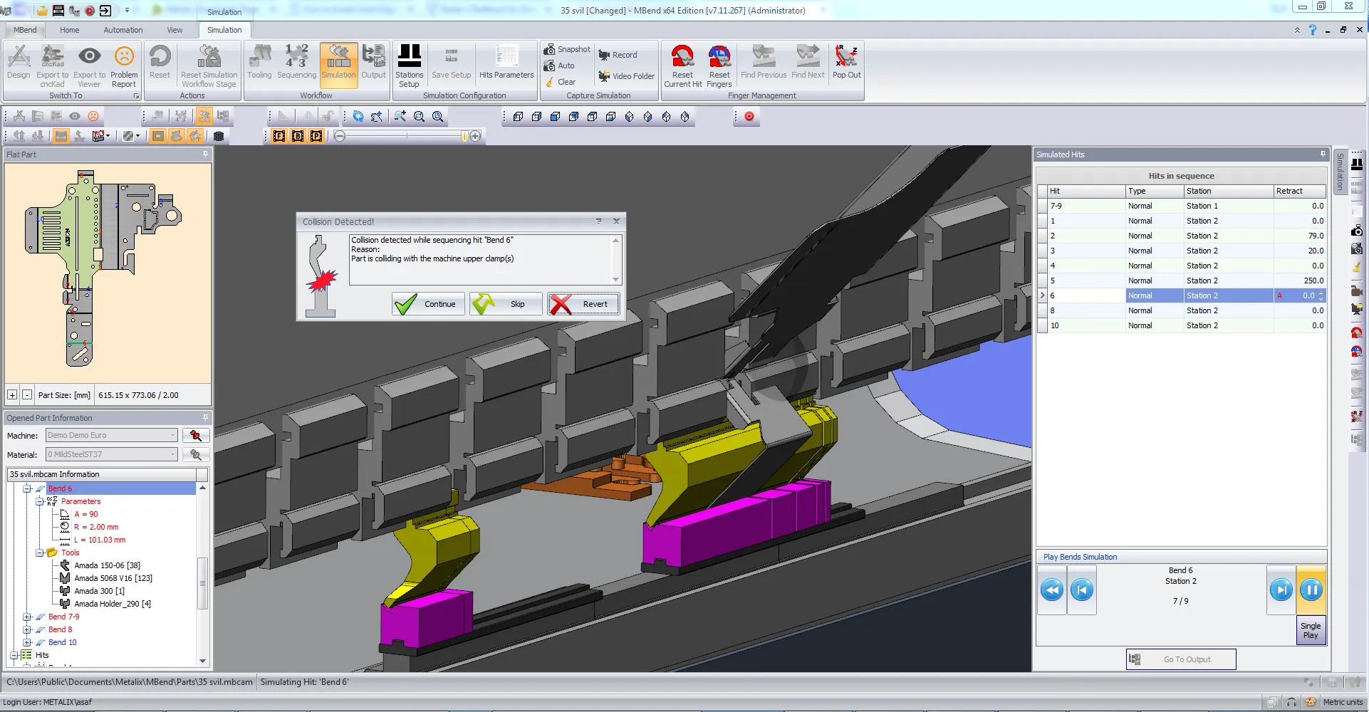 Số hóa quy trình chấn: Nâng cấp phần mềm mô phỏng 3D cho máy chấn DMTec.