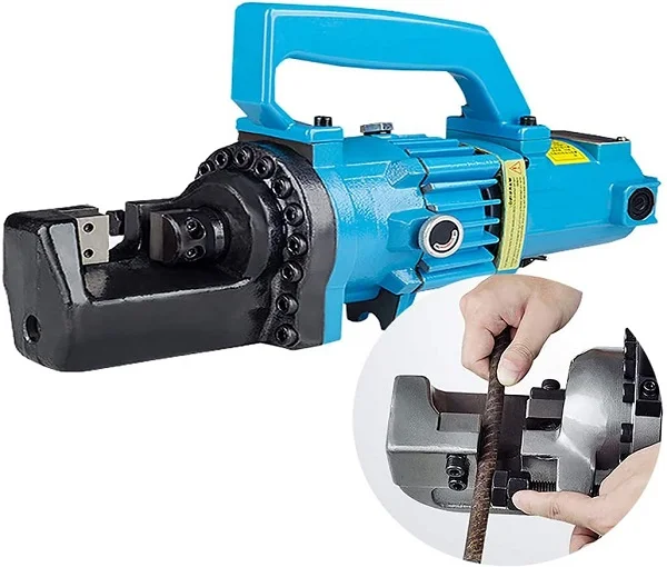 Máy cắt sắt cầm tay thủy lực là thiết bị hệ thống thủy lực sử dụng động cơ điện để bơm dầu thủy lực đẩu piston và cắt sắt, cốt thép...