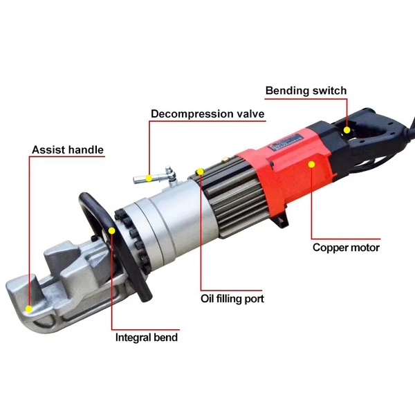 Máy uốn sắt thủy lực cầm tay nhỏ gọn, dễ sử dụng 